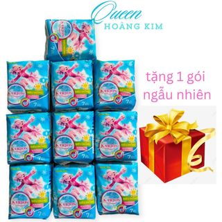 Combo 10 gói băng vệ sinh karios siêu thấm hút cực mạnh chống tràn cực hiệu quả gói 7 miếng