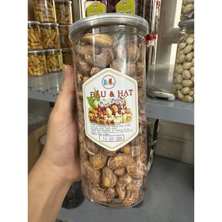 Hạt Điều Rang Tỏi Ớt - hạt điều rang muối Lon 500gram