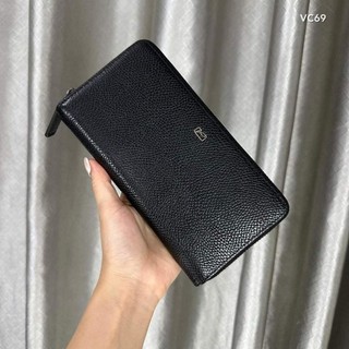 Ví da bóp nam dài Valentino Creations Malaysia wallet black Rfid