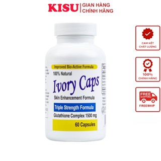  Viên Uống Trắng Da Ivory Caps Hết Nám Tàn Nhang Bổ Sung Glutathione Nhập Khẩu Mỹ Hộp 60 Viên 