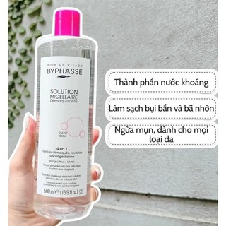 Nước tẩy trang BYPHASSE Solution Micellaire - LAMII BEAUTY