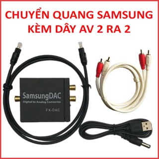 Bộ chuyển âm thanh quang Optical sang AV hãng Samsung Bản cao cấp kèm dây AV và dây Quang