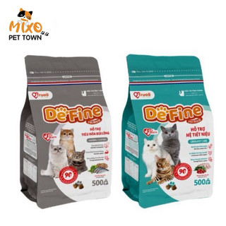 Thức ăn hạt mèo Define cao cấp công nghệ Châu Âu hỗ trợ tiết niệu/tiêu búi lông - Mixo Pet Town