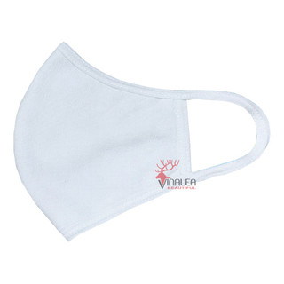 Khẩu Trang Vải Cotton Kháng Khuẩn Màu Trắng