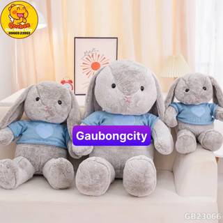 Gấu Bông Thỏ Mặc Áo Len Tai Dài Hàng Nhập Khẩu Cao Cấp - Thú Nhồi Bông Thỏ Hottrend Mềm Mịn Cao Cấp