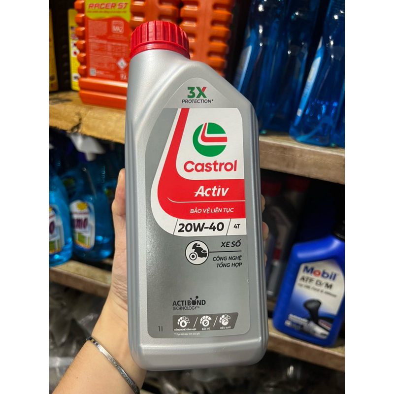 Dầu nhớt xe số Castrol Activ 20w40 1000ml ( 1L ) thế hệ mới