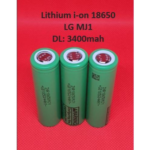 Cell 18650 LG Mj1, dung lượng 3400mah