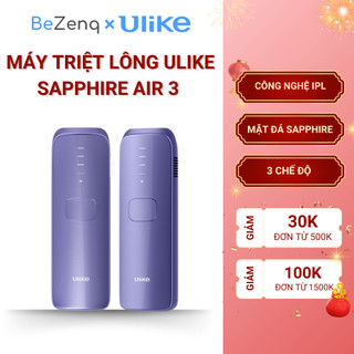 Máy triệt lông toàn thân Ulike Sapphire Air 3 kết hợp công nghệ IPL triệt lông hiệu quả không gây đau rát, chăm sóc da