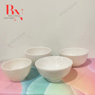 Chén Nhựa Melamine Vân Đá Kem Nhiều Size