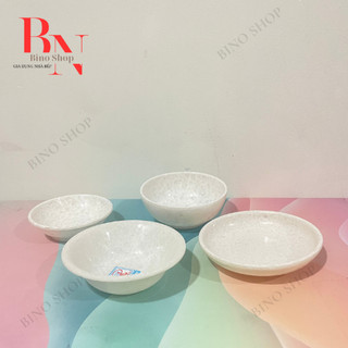 Chén Chấm Nhựa Melamine Vân Đá Kem Nhiều Size