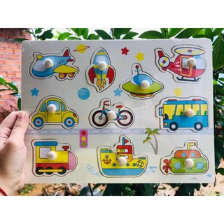 Bảng các phương tiện giao thông núm gỗ