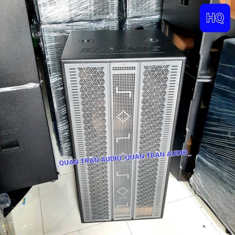 Vỏ Thùng Loa Kéo Bass 40 Đôi Đứng ( 2 Bass 40, 2 treble_Học Mạch 19cm×38cm )