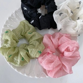 [Hàng thiết kế] Scrunchies cột tóc vải voan cao cấp kính mĩ chíu chíu dưới nắng vàng handmade