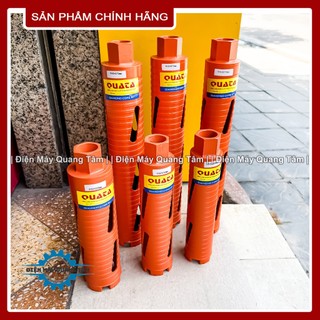 Mũi Khoan Rút Lõi Khô Định Tâm Phi 51 - 56 - 63 x 250mm và 370mm chống kẹt cho thợ điều hòa QUATA