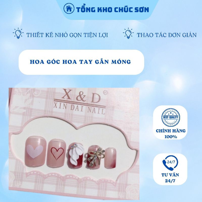 Hoa Góc.hoa Tay Gắn Móng Xinh ( 1 BÔNG)