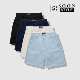 Quần short Linen Soonvn, form relax ngắn trên gối,lưng chun tăng giảm cạp 4-5cm _CC02