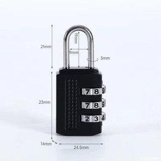Ổ Khóa inox Mật Mã 3 Số dọc - Dungcugiadinh