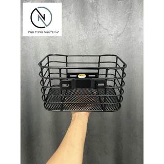 Rổ lưới thái vuông gắn xe Scoopy (trắng, đen)
