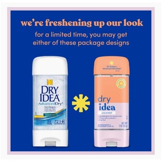 Lăn khử mùi DRY IDEA UNSCENTED ( 96ml ) - Hàng Canada