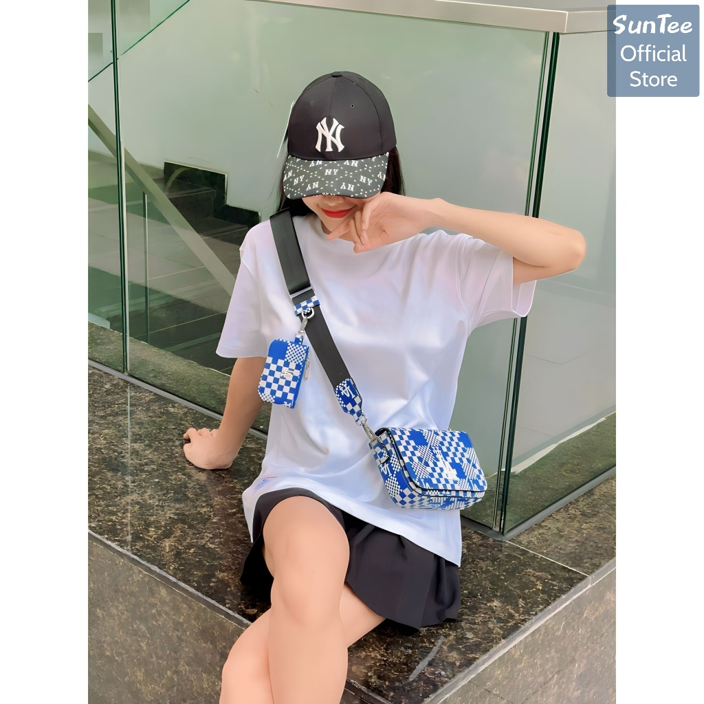 Áo thun form rộng unisex SUNTEE STFR001 phong cách basic trơn vải cotton 250GSM cao cấp thoáng mát | BigBuy360 - bigbuy360.vn