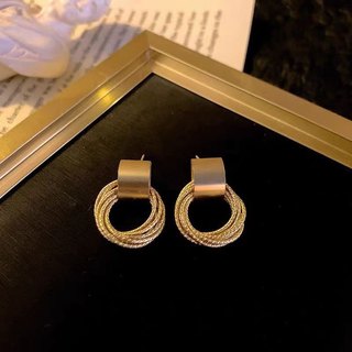 Khuyên tai nữ mạ vàng 18k nhiều lớp CiCi - Phụ kiện trang sức sang trọng quý phái - BT198