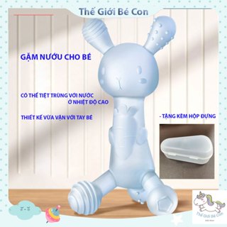Gặm nướu silicone cho bé sơ sinh, giai đoạn mọc răng, an toàn cho bé