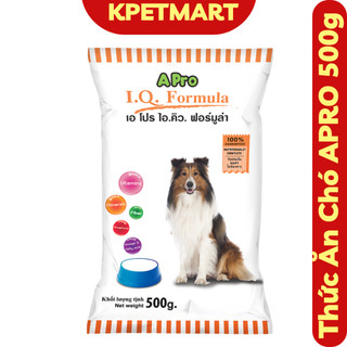 Thức ăn cho chó trưởng thành apro iq formula túi 500g - thức ăn hạt cho chó - kpetmart - cám chó - thức ăn cho chó