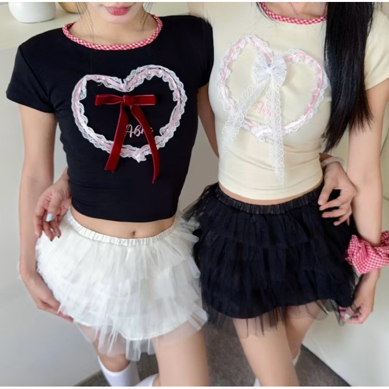 Áo croptop AB House (màu đen size S)