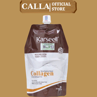 Kem ủ tóc Karseell 500ML bổ sung collagen giúp tóc trở lên bóng mượt mềm mại hương nước hoa dạng túi
