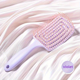 Lược Bán Nguyệt Màu Pastel giá rẻ, Lược chải tóc gỡ rối massage êm ái, lược chải phồng tóc gỡ rối