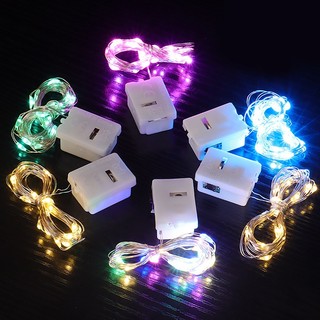 (Kèm pin LR44) Đèn led đom đóm Fairy Light trang trí nhiều màu sắc