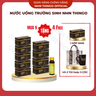 (Liệu trình 1 năm) 10 hộp NMN Thingo - Nước uống trường sinh, khoẻ, trẻ, đẹp - Hàng chính hãng (Tặng 3 quà)