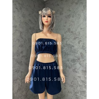 Bộ đùi lụa SPA, sét áo quây quần đùi chuyên dùng trong SPA Thunca.store