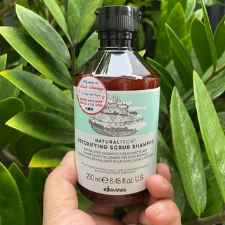 Dầu Gội Thanh Lọc Giải Độc Cho Tóc Và Da Đầu Davines Detoxifying Scrub Shampoo 250ml *NEW*
