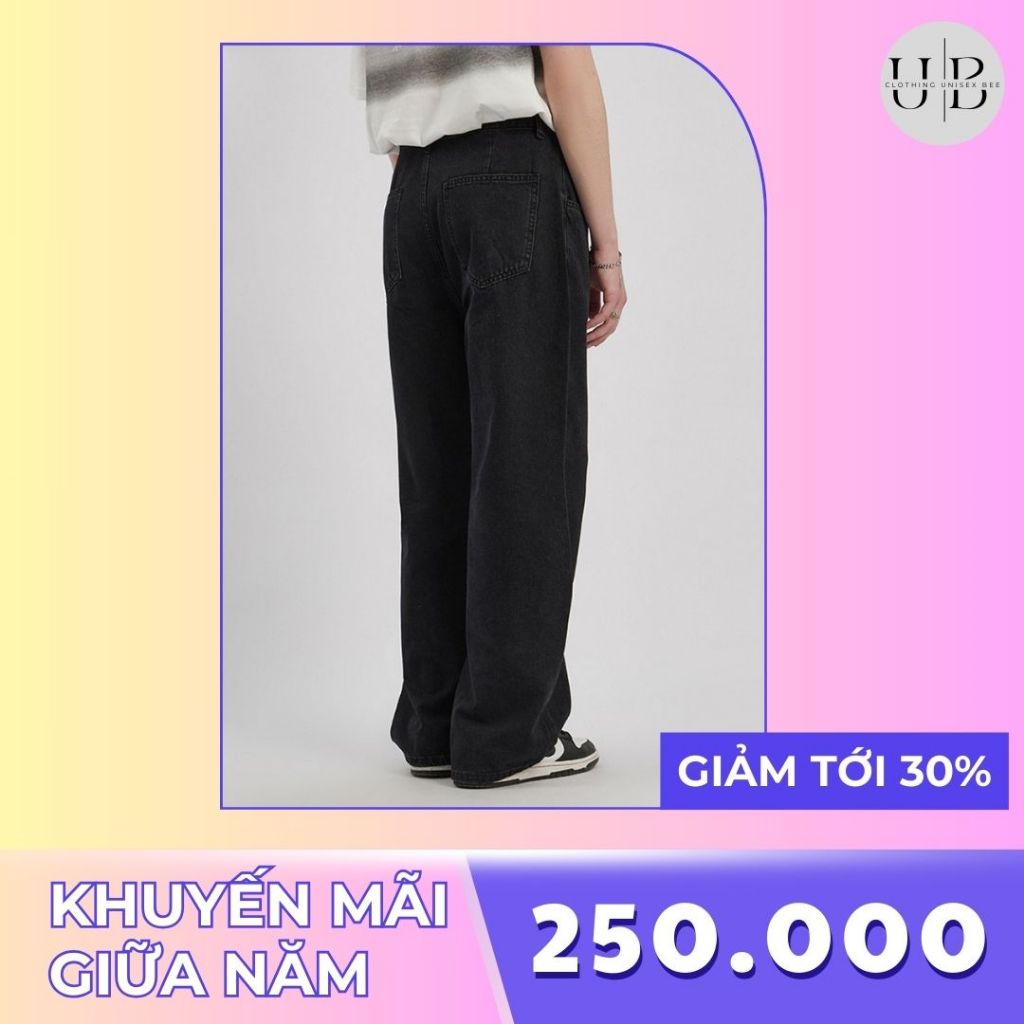 Quần jean nam ống rộng JBAGY dáng suông cạp chun - JJ0107 - Clothingunisexbee