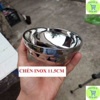 Tô inox cách nhiệt 2 lớp chống nóng ăn cơm size 11cm- Bát ăn cơm inox