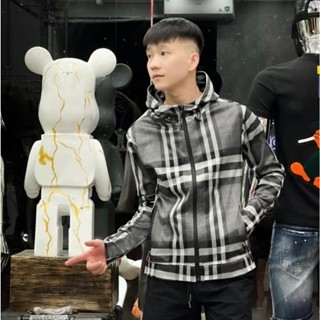 ÁO khoác nam nữ BBR chống nắng Kẻ sọc vải dệt phối nón phong cách thời trang trẻ trung mẫu mới