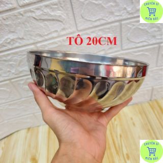 Tô inox cách nhiệt 2 lớp chống nóng size 20cm - Bát ăn cơm inox