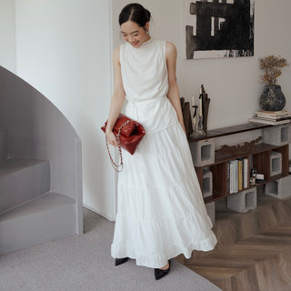   Gabyli Label  Chân váy dài nhúng tầng - BAILEY SKIRT 
