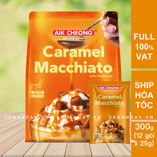 Cà Phê Macchiato Caramel Hòa Tan Aik Cheong Malaysia 300g