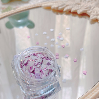 Holidaynail nhũ tim mix trắng tím ẩn nail