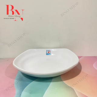 Đĩa Nhựa Vuông Lớn Sâu Lòng 100% Melamine