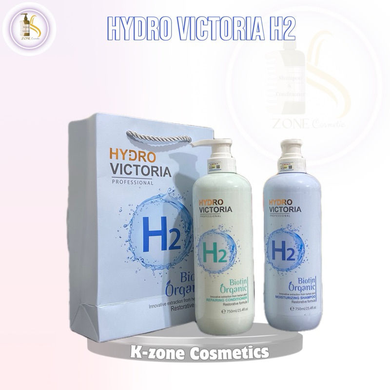 Bộ dầu gội xả Hydro Victoria H2 800ml Hương thơm nước hoa Dưỡng tóc mềm mượt Phục hồi giúp chống rụn