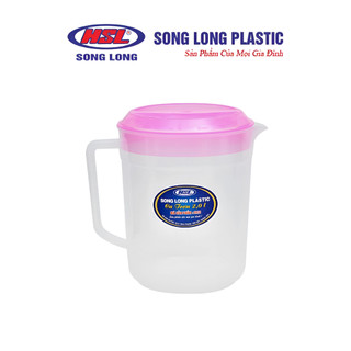 Ca đựng nước, trà đá bằng nhựa song long bền đẹp tiện lợi, ca trơn có nắp dung tích 2l, 2.5l