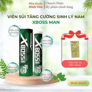 Viên Sủi Sinh Lý Nam Xboss GIẢM XUẤT TINH SỚM, CẢI THIỆN YẾU SINH LÝ ( Hộp 20 viên)