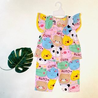 9-32kg Bộ tole TAY NGẮN QUẦN DÀI BÉ GÁI