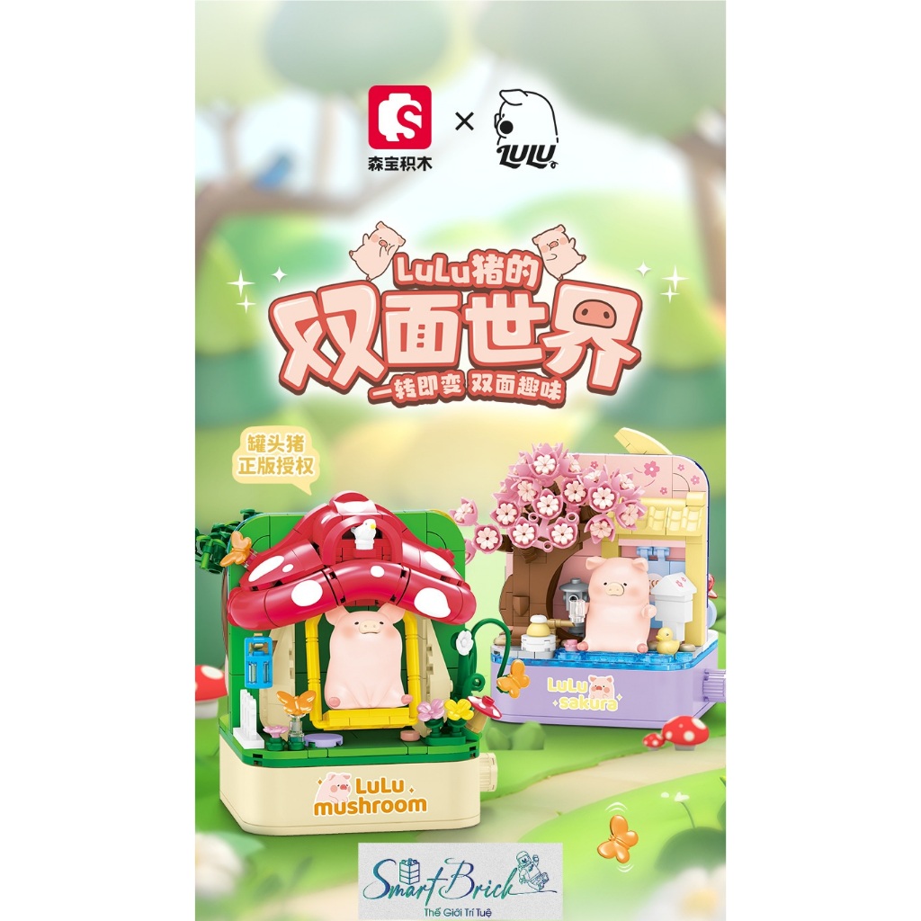 Mô Hình Lắp Ráp Xích Đu Nấm Của LuLu ( Sembo Block ) 608076