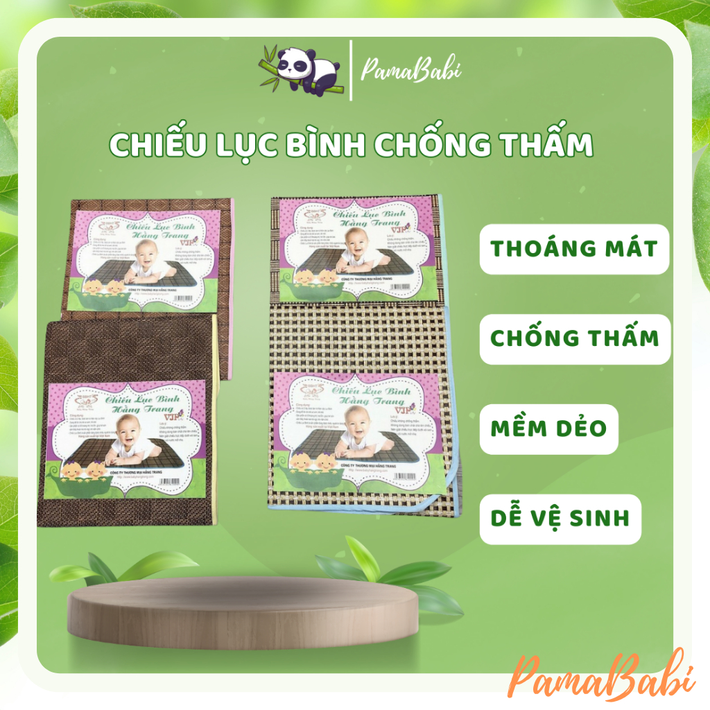 Chiếu lục bình chống thấm cho bé, chiếu điều hoà cho bé