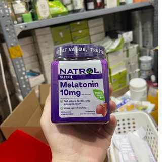 Kẹo Ngủ Natrol Melatonin 10mg hộp 90 viên vị dâu