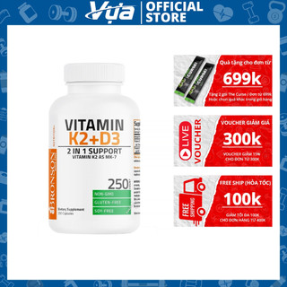 Viên uống bronson - vitamin k2 + d3 - hỗ trợ xương khớp, tăng cường miễn dịch chính hãng